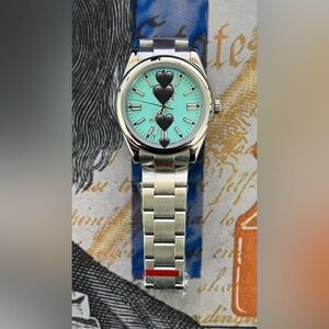 Men’s Luxury Stainless Steel Automatic Watch “OP” Style Blue Dial 41mm